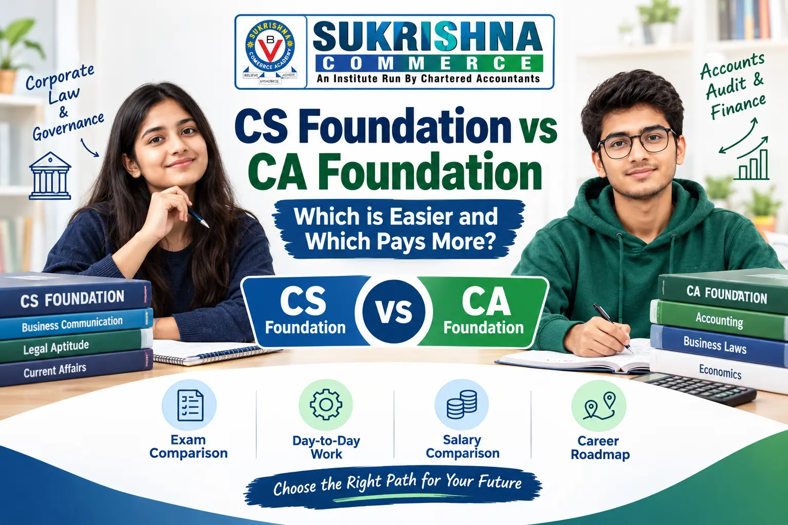 CS Foundation vs CA Foundation: Difficulty & Salary Comparison
